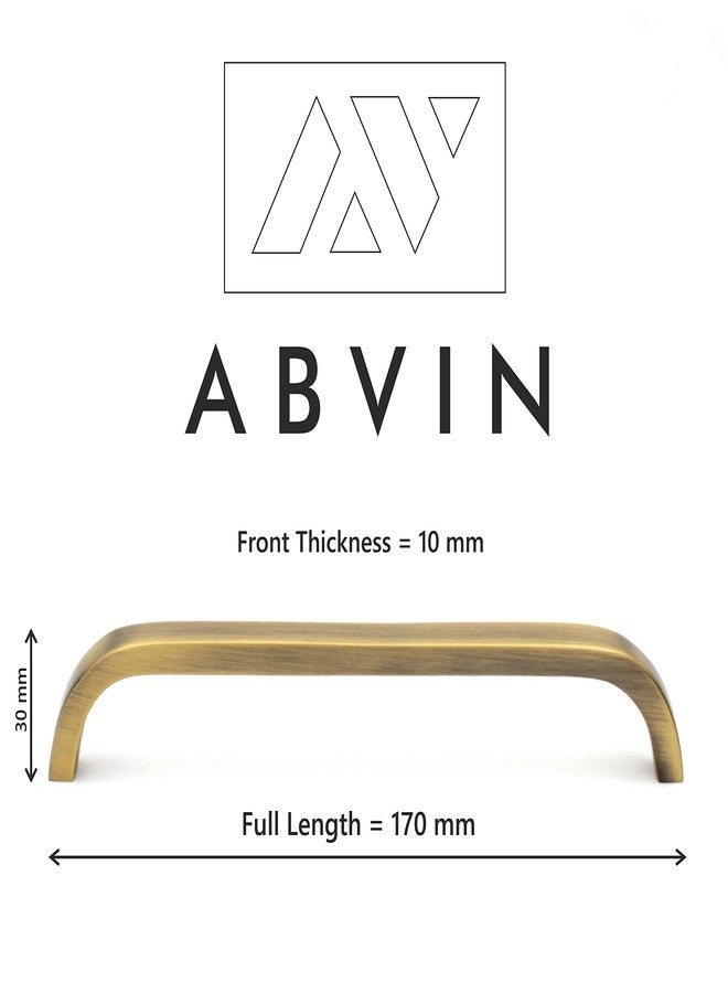 ABVIN Premium Thin Solid Brass Bar Handles, Modern Gold Cabinet Hardware, Furniture Pulls for Doors, Cabinets, Cupboards & Drawers (6.7 Inch) - Image 2